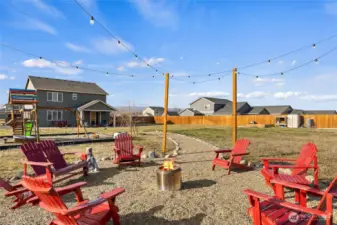 Custom Fire pit area