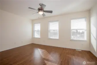 additional enclosed room - office, den, potential 5th bedroom!