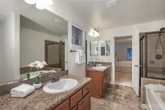 Primary Ensuite with five-piece bath