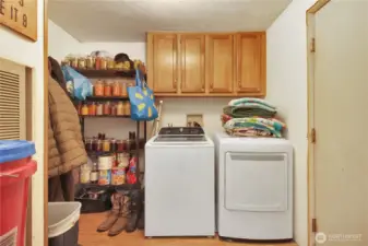 Laundry room off the kitchen