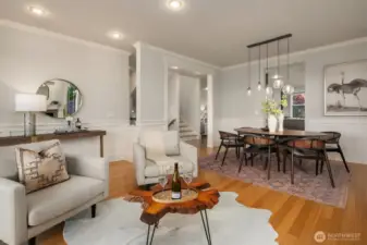 Another view of the living/dining room