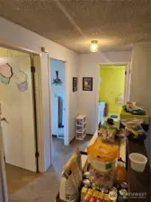 Units three and four are both 2 levels with the same floorplan. Upstairs Hallway.
