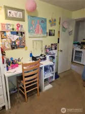 Units three and four are both 2 levels with the same floorplan. Living room. Bedroom 1