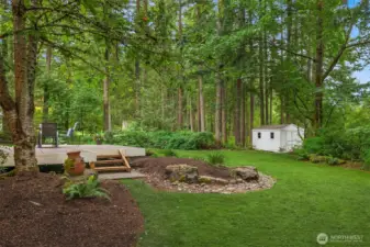 Garden shed provides extra storage for your tools