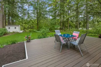 New 635sf Trex deck to take in territorial views
