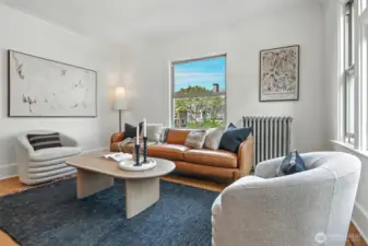 The living room floors were fully refinished in July 2025.