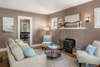 Jotul Gas fireplace insert perfect for the PNW evenings