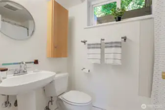Downstairs full bathroom.