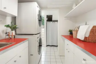 Laundry room with lots of space!