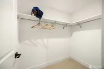 First floor walk in closet  Photos are for illustrative purposes only