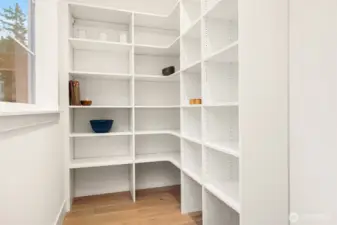 Walk in pantry   Photos are for illustrative purposes only