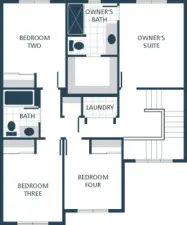 Image is a rendering. Photographs are for illustrative purposes only. Features, finishes, interior/exterior colors, landscaping and floorplan shown may vary from actual homes built