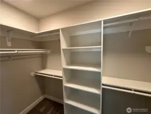 FOR ILLUSTRATION PURPOSES Primary walk in closet