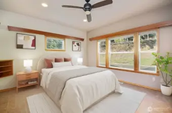 Note the green space across the street...and there are window treatments on most of the windows!