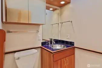 Half bath on hallway.