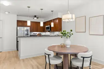 . . . but generous dining area too . . .