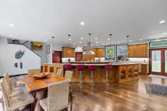 Another view of the kitchen islands and chefs heaven! Entertaining at its best!