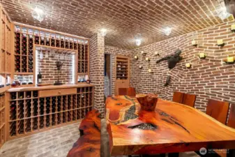 This wine cellar is a testament to the enduring legacy of winemaking, a place where history, legend, and passion converge.