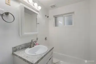 New remodeled bathroom.