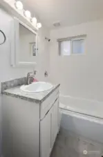 New remodeled bathroom.