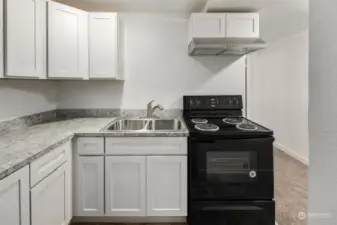 Newly remodeled kitchen