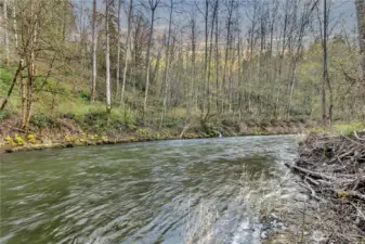 A view down river.