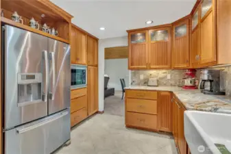 Another view of the well appointed kitchen.