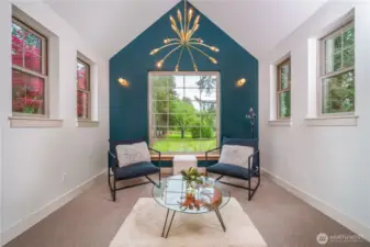 2nd floor library, overlooking the front garden