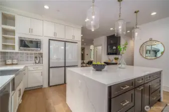 extensive open concept kitchen every chef's dream