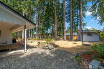 The backyard will WOW you.