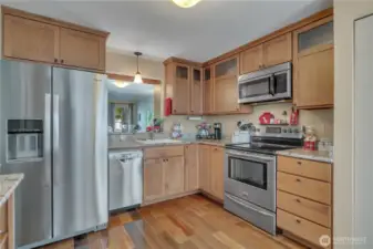 Kitchen with Passthrough to Dining Area