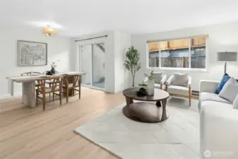 Open concept space perfect for entertaining.