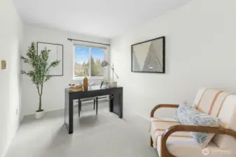 Bed #3 on the second level with a closet.