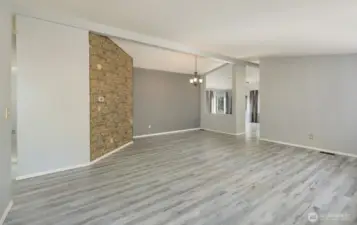 Coming through front door