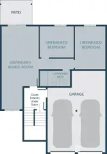 Image is a rendering. Photographs are for illustrative purposes only. Features, finishes, interior/exterior colors, landscaping and floorplan shown may vary from actual homes built