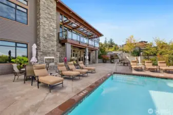 Primary clubhouse boasting a 34-seat movie theater, gym, full kitchen, recreational areas, outdoor swimming pool and hot tub. There is a 2nd clubhouse that I do not have pictures of, it is smaller but has similar amenities less the 34-seat theater.