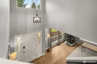 Grand entry with lots of natural light.