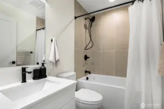 Photos of Staged Model Home, current home not staged.