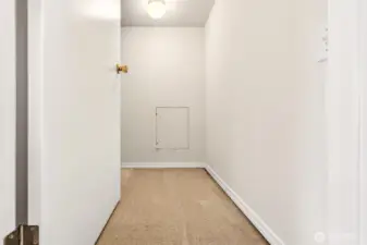 A large interior storage room offers flexible space for overflow items, gear, and holiday bins. This added capacity helps keep living areas uncluttered and makes day to day organization easier.