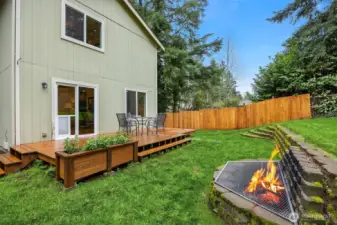 Firepit in your future? Marshmallows or an evening glass of wine are a great way to relax in your own little piece of paradise.