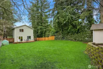 Views back to the home from the terraced garden