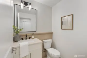 Updated bathrooms with modern finishes