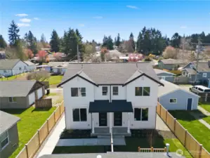 Modern exterior with defined entry and private outdoor space