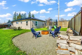 Roast some smores or tell some stories around the firepit!