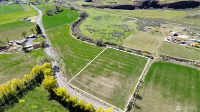 Approx. property lines- flat and ready to build on!