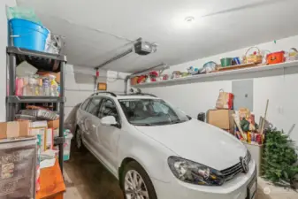 Good sized one car garage.