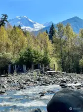 Mt Baker views from community river access