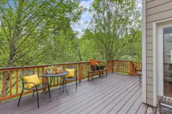 Large & Private Deck to host all your family & friends.