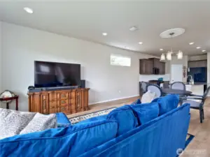 Living room looking towards dining and kitchen