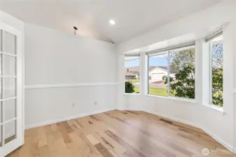 Office with Front Yard Views